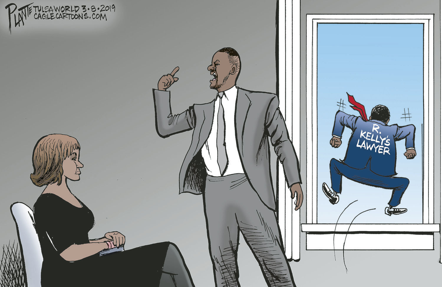 Bruce Plante Cartoon: R. Kelly unhinged